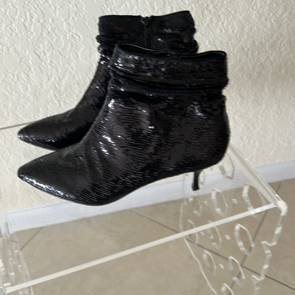Nina new black seqeunce ankle boots.